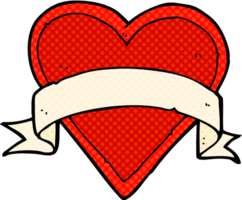 cartoon love heart tattoo png