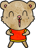 glücklicher Cartoon-Bär png