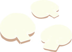 vlak kleur stijl tekenfilm champignons png