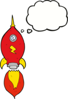 cartoon spaceship with thought bubble png