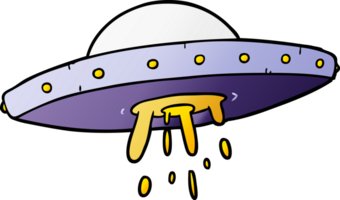 Cartoon fliegendes UFO png