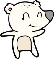 smiling polar bear cartoon png