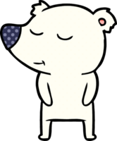 happy cartoon polar bear png