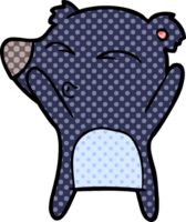 cartoon whistling bear png