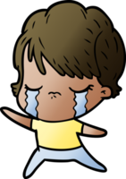 cartoon woman crying png