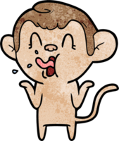 crazy cartoon monkey png