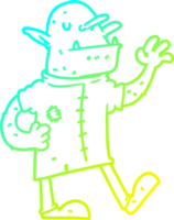 verkoudheid helling lijn tekening van een tekenfilm kabouter png