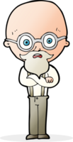 cartoon annoyed old man png