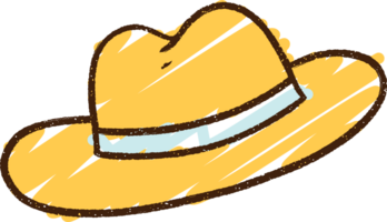 dibujo de tiza de sombrero png