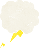cartoon thundercloud symbol png