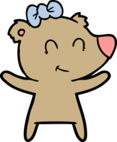 female bear cartoon png