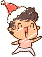 Weihnachtsmann Kreidezeichnung png