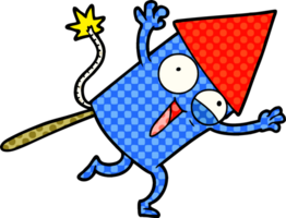 cartoon firework rocket png