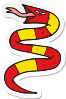 autocollant d'un serpent de dessin animé png