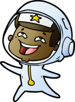 dessin animé rire astronaute png