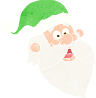 cartoon jolly santa claus face png