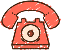 dibujo de tiza de telefono png