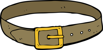 ceinture en cuir de dessin animé png