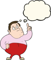 cartoon man asking question with thought bubble png