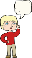 cartoon boy with question with speech bubble png