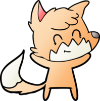 cartoon happy fox png