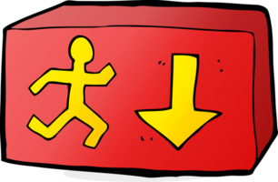 cartoon exit sign png