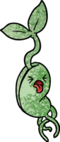 plántula de brotación de dibujos animados png