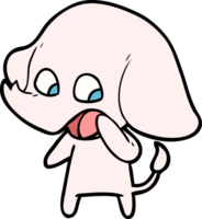 éléphant de dessin animé mignon png