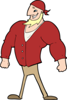 cartoon manly sailor man png