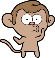 cartoon hooting monkey png