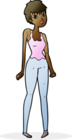 cartoon pretty woman png