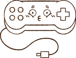 Console Controller Charcoal Drawing png