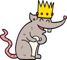 cartoon rat king laughing png