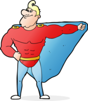 lustiger Cartoon-Superheld png