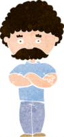 cartoon dad with folded arms png