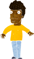 homem preocupado dos desenhos animados png