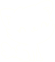 schattige kat krijttekening png