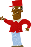 cartoon man punching air png