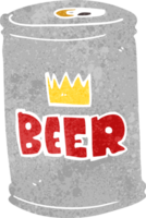 lata de cerveja de desenho animado png