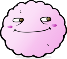 nube feliz de dibujos animados png