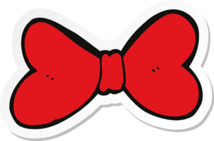 sticker of a cartoon bow tie png