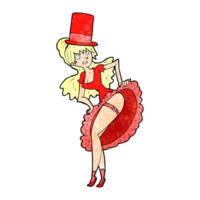 cartoon dancer woman png