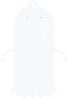 flat color style cartoon ghost png