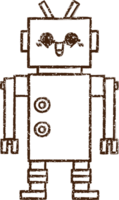 robot houtskool tekening png