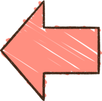 Direction Arrow Chalk Drawing png