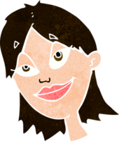 cartoon happy woman png