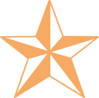 tattoo style icon of a star png