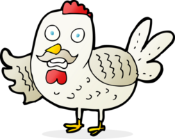 cartoon old rooster png