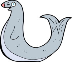 cartoon happy seal png