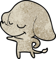 elefante sorridente dos desenhos animados png